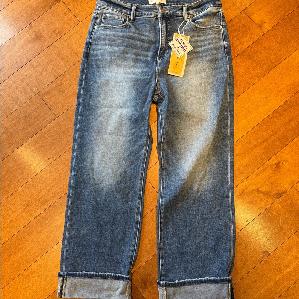 Risen Jeans Women's Classic Blue Boyfriend Jeans